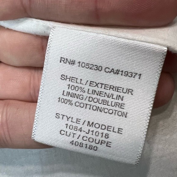 Joie Mehira Linen Blazer Silver Fox Leopard Print White Gray Size 12 - Picture 10 of 11